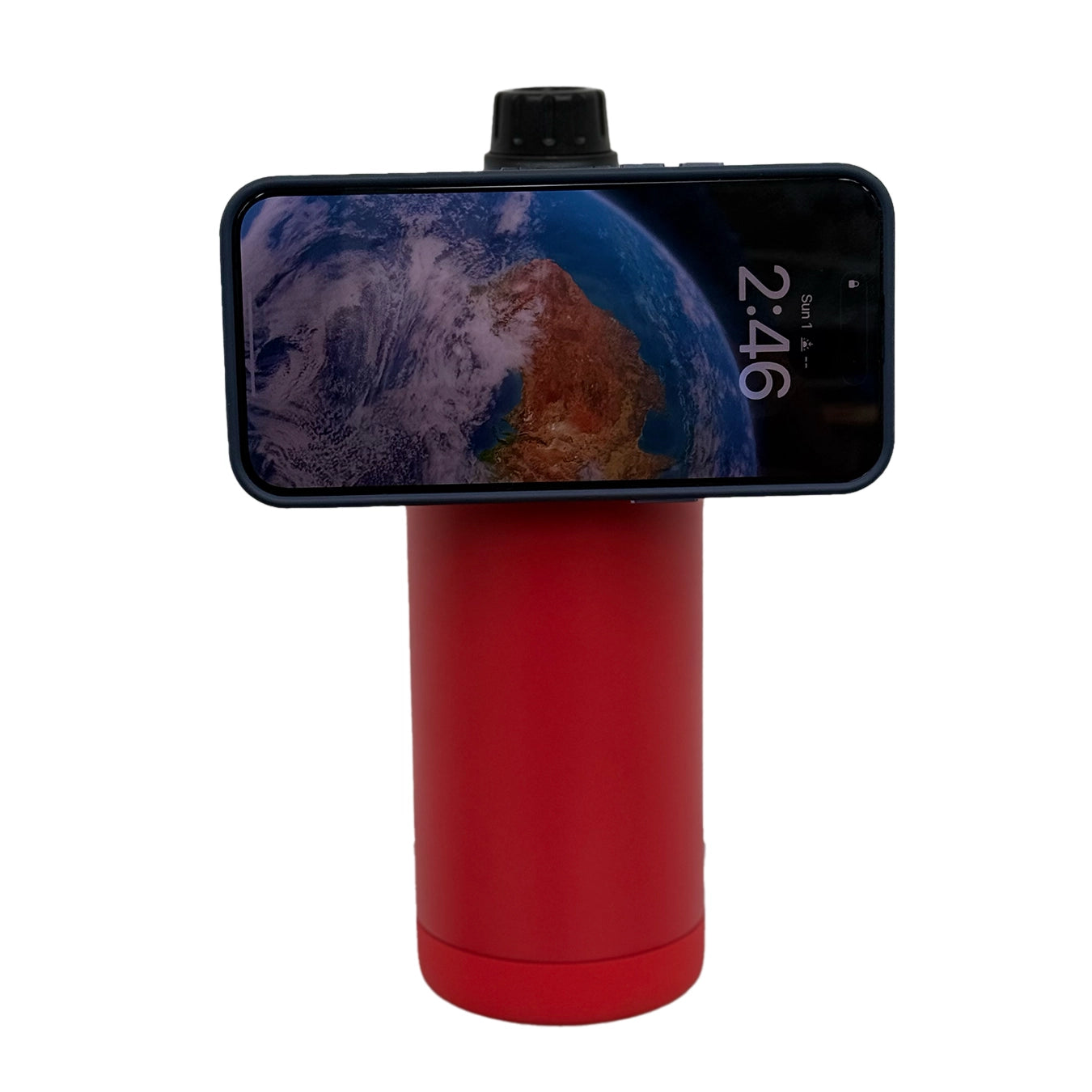 Hydra Water bottle with Phone Holder – Red