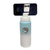 Hydra Water bottle with Phone Holder – White