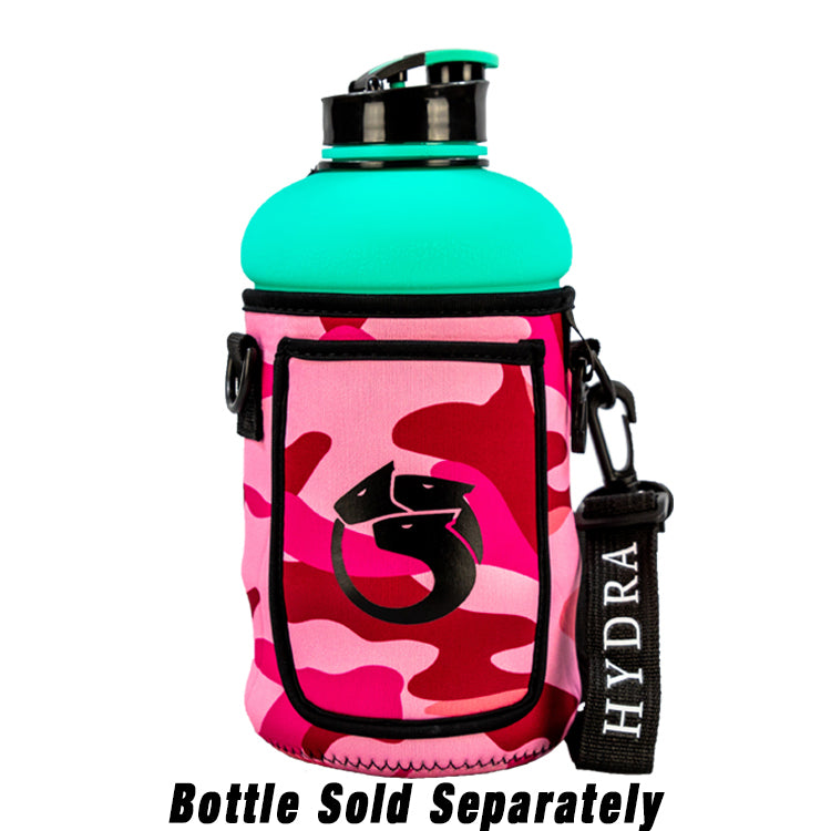 Premium Neoprene Water Bottle Sleeve | Gemstone Well Pink