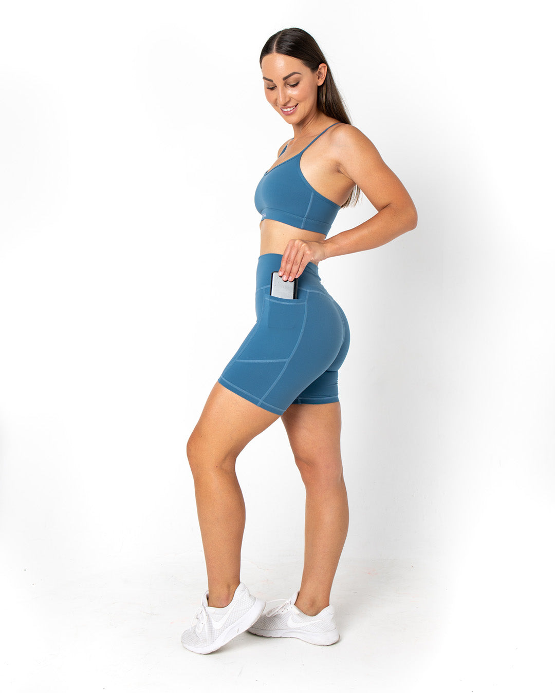 Elevate Bike Shorts - Slate Blue